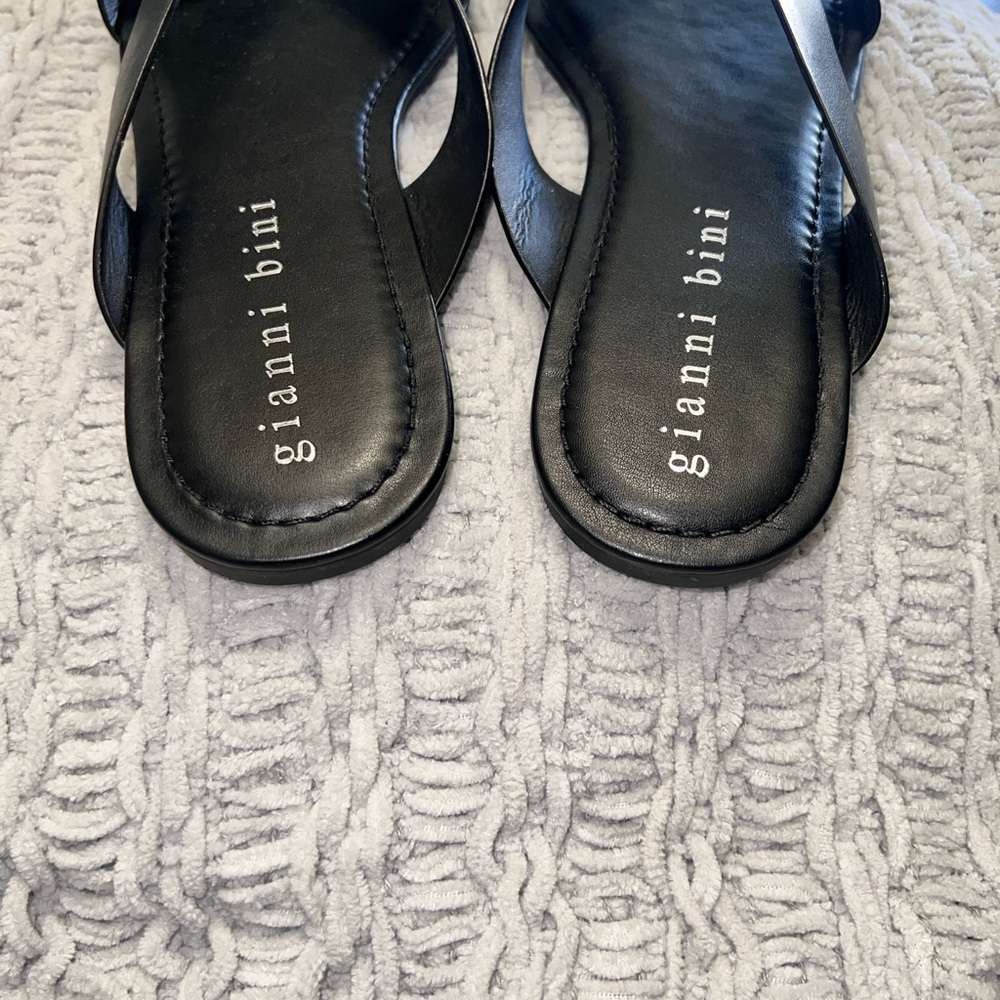 Gianni Bini Sleek Black Sandals